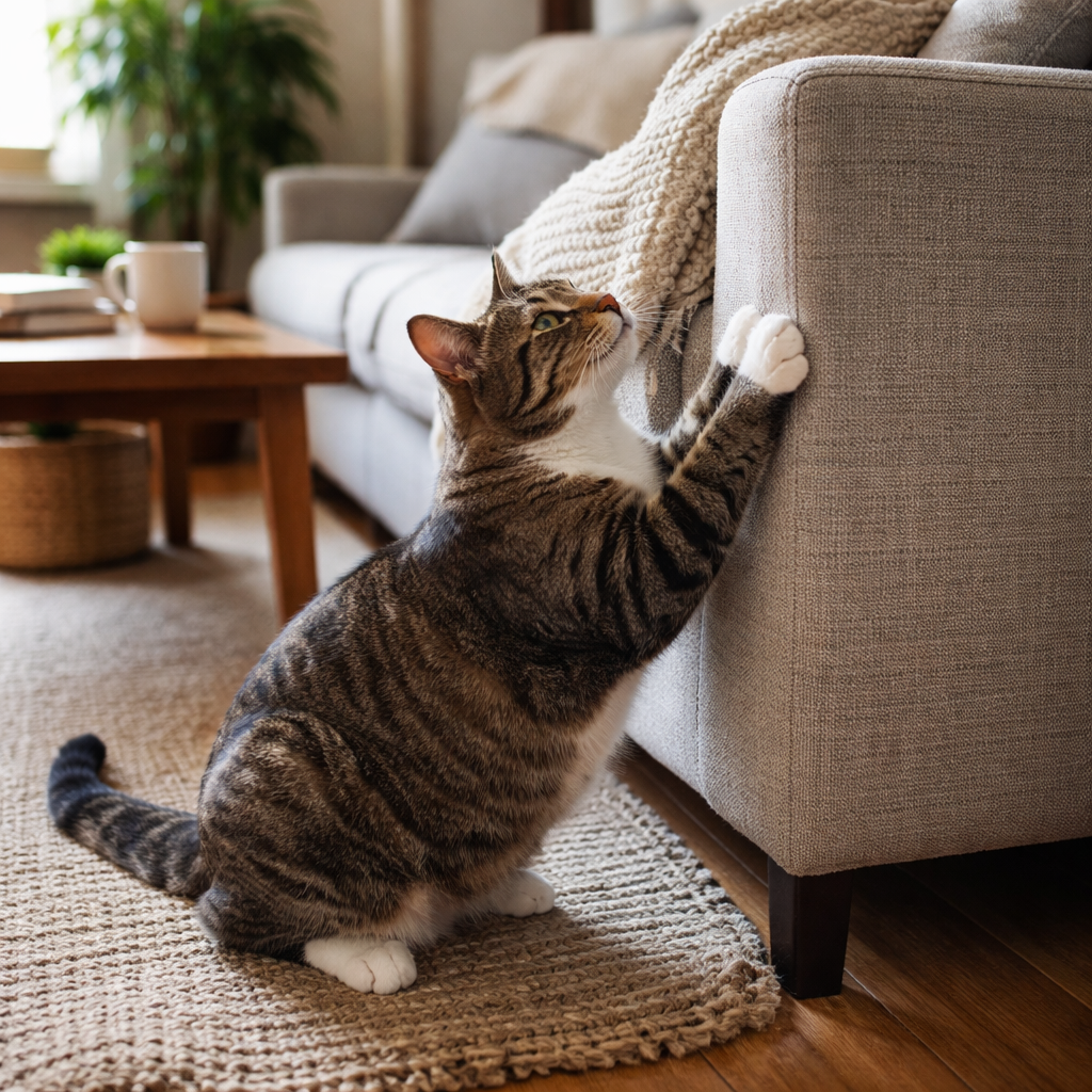 Kot drapie meble – dlaczego to robi i jak rozwiązać ten problem