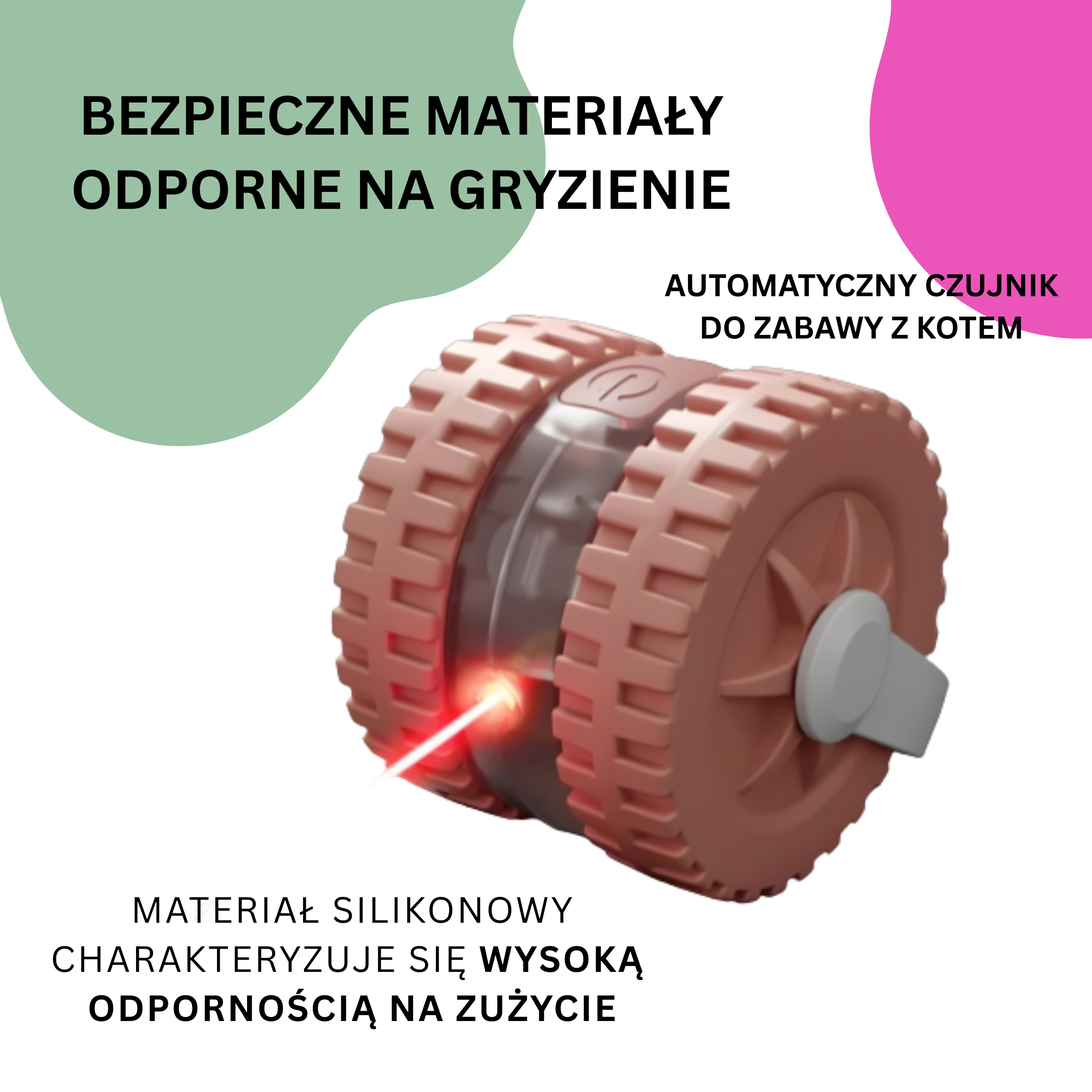 Interaktywna Zabawka dla Kota z Laserem Pluszową Myszką i Sznurkiem